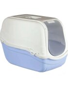 MP BERGAMO Romeo Maxi litieră acoperită pisici bleu 44x64x46 cm