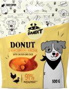 Mr Bandit Donut XS-XL Pui și Rață punguță recompense câini 500g
