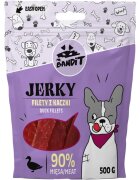 Mr Bandit Jerky Fillets XS-XL Rață punguță recompense fără cereale câini 80g