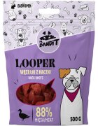 Mr Bandit Looper Knots XS-XL Rață punguță recompense câini 500g