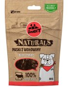 Mr Bandit Natural Stripes XS-XL Vită punguță recompense monoproteică fără cereale câini 80g