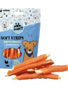 Mr Bandit Soft Strips XS-XL Pui și Cod punguță recompense fără cereale câini 500g