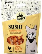 Mr Bandit Sushi XS-XL Pui și Pește punguță recompense câini 80g