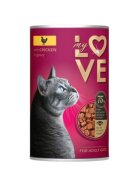 MY LOVE Pui conservă hrană umedă pisici (în sos) 415g