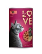 MY LOVE Vită conservă hrană umedă pisici (în sos) 415g