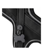 MyFamily Memopet ham câini Memopet ham cu NFC câini textil S 35-45cm negru