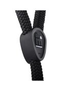 MyFamily Memopet lesă cu NFC câini textil 60kg 1.2cm x 110cm negru