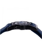 MyFamily Memopet zgardă ajustabilă cu NFC câini textil 26-37cm albastru închis