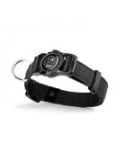 MyFamily Memopet zgardă ajustabilă cu NFC câini textil 26-37cm negru