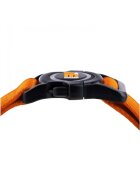 MyFamily Memopet zgardă ajustabilă cu NFC câini textil 26-37cm orange