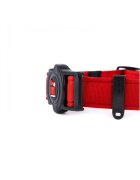 MyFamily Memopet zgardă ajustabilă cu NFC câini textil 26-37cm roșu