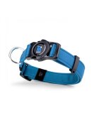 MyFamily Memopet zgardă ajustabilă cu NFC câini textil 35-53cm albastru