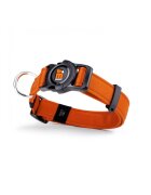MyFamily Memopet zgardă ajustabilă cu NFC câini textil 44-68cm orange