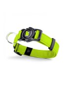 MyFamily Memopet zgardă ajustabilă cu NFC câini textil 44-68cm verde
