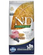 N&D Ancestral Grain Adult Medium/Maxi M-XL Miel și afine hrană uscată conținut redus cereale câini 12kg