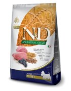 N&D Ancestral Grain Adult Mini XS-S Miel și afine hrană uscată conținut redus cereale câini 7kg