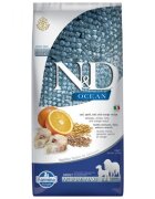 N&D Ocean Adult Medium/Maxi M-XL Cod și Protocală hrană uscată fără cereale câini 12kg