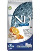 N&D Ocean Adult Mini XS-S Cod și dovleac hrană uscată fără cereale câini 7kg