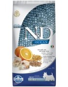 N&D Ocean Adult Mini XS-S Cod și Protocală hrană uscată fără cereale câini 7kg
