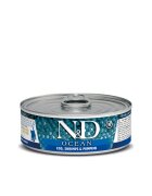 N&D Ocean Kitten Cod și Creveți conservă hrană umedă fără cereale pisici junior (în aspic) 70g