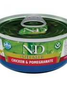 N&D Prime Pui și Rodie conservă hrană umedă fără cereale pisici (în sos) 70g