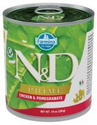 N&D Prime XS-XL Pui și Rodie conservă hrană umedă fără cereale câini (în sos) 285g