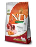 N&D Pumpkin Adult Mini XS-S Pui și Rodie hrană uscată fără cereale câini 7kg
