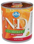 N&D Pumpkin XS-XL Prepeliță conservă hrană umedă fără cereale câini (în sos) 285g