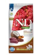 N&D Quinoa Skin&Coat M-XL Vânat hrană uscată fără cereale câini piele & blană 7kg