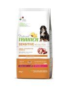 Natural Trainer Sensitive No Gluten Puppy&Junior M-XL Rață hrană uscată monoproteică câini junior sistem digestiv 12kg