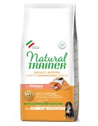 Natural Trainer Speciality Nutrition Sensitive Puppy & Junior M-XL Somon hrană uscată monoproteică câini junior sistem digestiv 12kg
