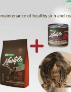 Natures Protection Lifestyle Sterilised Soup Somon conservă hrană umedă pisici sterilizate (topping) 140g