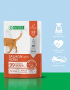 Natures Protection Sterilised Somon plic hrană umedă pisici sterilizate (în sos) 100g