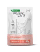 Natures Protection Superior Care Skin & Coat Ton și Creveți plic hrană umedă pisici piele & blană (topping) 70g