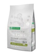 Natures Protection Superior Care White Dogs Junior Small&Mini Pește Alb hrană uscată fără cereale câini juniori reducerea petelor la câinii albi Superior Care White Dogs Junior XS - S Pește Alb hrană uscată fără cereale câini juni