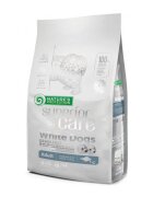 Natures Protection Superior Care White Dogs Small&Mini Pește Alb hrană uscată fără cereale câini reducerea petelor maronii la câinii albi 1.5kg