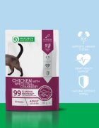 Natures Protection Urinary Pui și Pește alb plic hrană umedă pisici sistem urinar (în sos) 100g