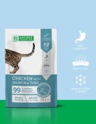 Natures Protection Weight Control Pui și Somon plic hrană umedă pisici obezitate (în sos) 100g