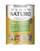 Naturo Grain Free XS-L Pui și Legume conservă hrană umedă fără cereale câini (în sos) 390g