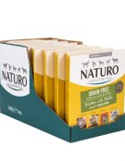 Naturo Grain Free XS-L Pui și Legume tăviță hrană umedă fără cereale câini (în aspic) 400g