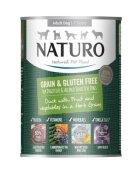 Naturo Grain Free XS-L Rață și Legume conservă hrană umedă fără cereale câini (în sos) 390g