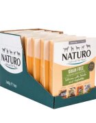 Naturo Grain Free XS-L Somon și Legume tăviță hrană umedă monoproteică fără cereale câini (în aspic) 400g