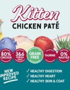 Naturo Kitten Pui plic hrană umedă fără cereale pisici junior (pate) 85g