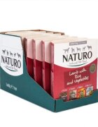 Naturo Low Grain XS-L Miel și Legume tăviță hrană umedă conținut redus cereale câini (în aspic) 400g