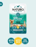 Naturo Mini XS-S Rață și Orez plic hrană umedă câini (în suc propriu) 150g