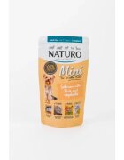 Naturo Mini XS-S Somon și Orez plic hrană umedă câini (în suc propriu) 150g