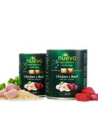 Nuevo Pui Vită Orez și Calciu XS-XL conservă hrană umedă câini junior (pate) PuiVită și Calciu XS-XL conservă hrană umedă câini junior (pate) 400g