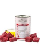 Nuevo Sensitive 100% Beef XS-XL Vită conservă hrană umedă monoproteică fără cereale câini alergii (în aspic) 400g
