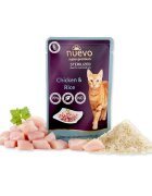 Nuevo Sterilized Pui și Orez hrană umedă pisici sterilizate (pate) Sterilized Pui și Orez plic hrană umedă pisici sterilizate (pate) 85g