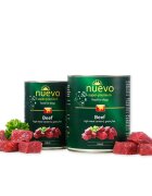 Nuevo XS-XL Vită conservă hrană umedă fără cereale câini (pate) 400g